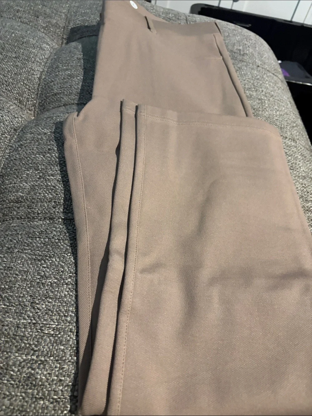 BetaBrand  7-pocket large Dress Pants in Taupe - Straight Fit 27” inseam NIB